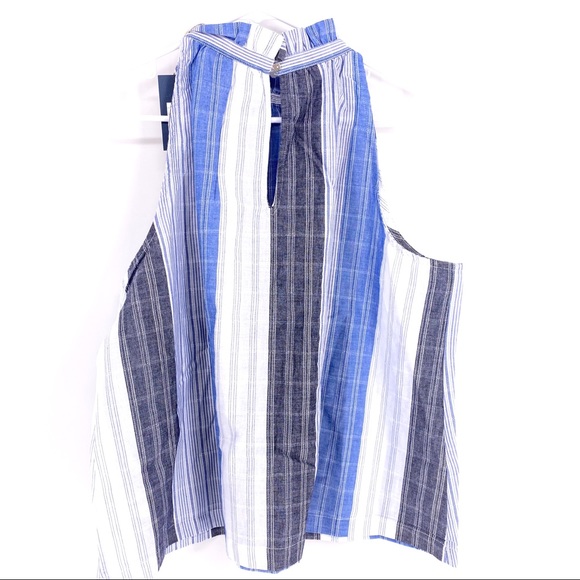 Universal Thread Multicolor Striped Halter Top - Picture 3 of 4